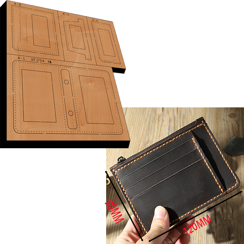 Leathercraft Japan - Fermuar kart çantası bozuk para cüzdanı