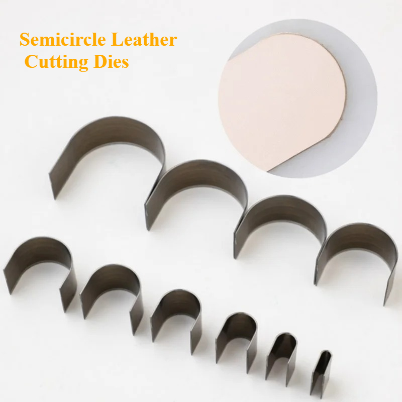 Leathercraft Japan - 10 adet/takım yarım daire deri kesme