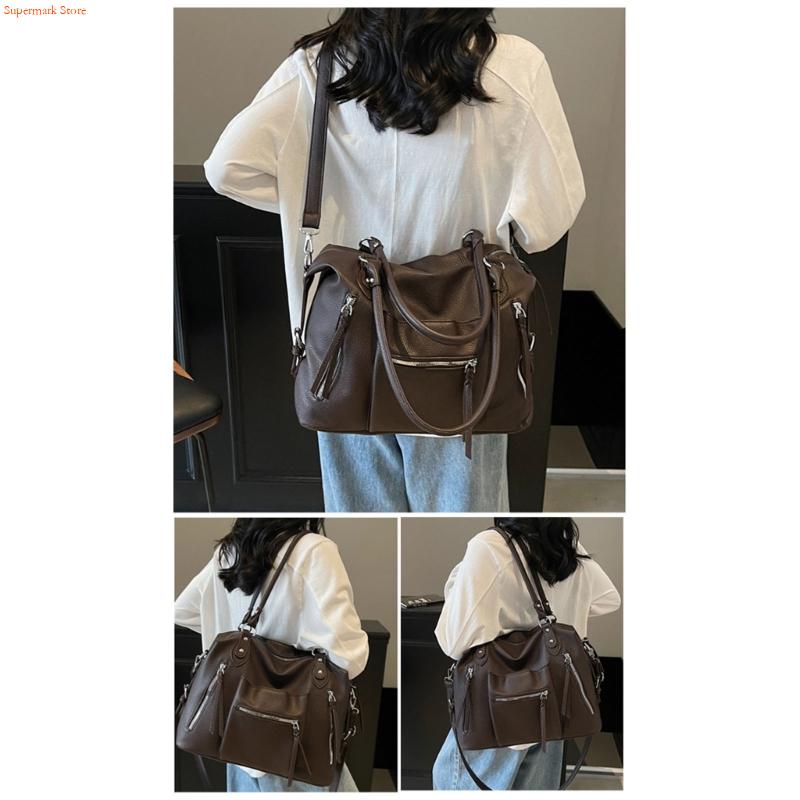 Leather Work Duffle Bag - Q5WE Çok Amaçlı Koltuk Altı Çantası