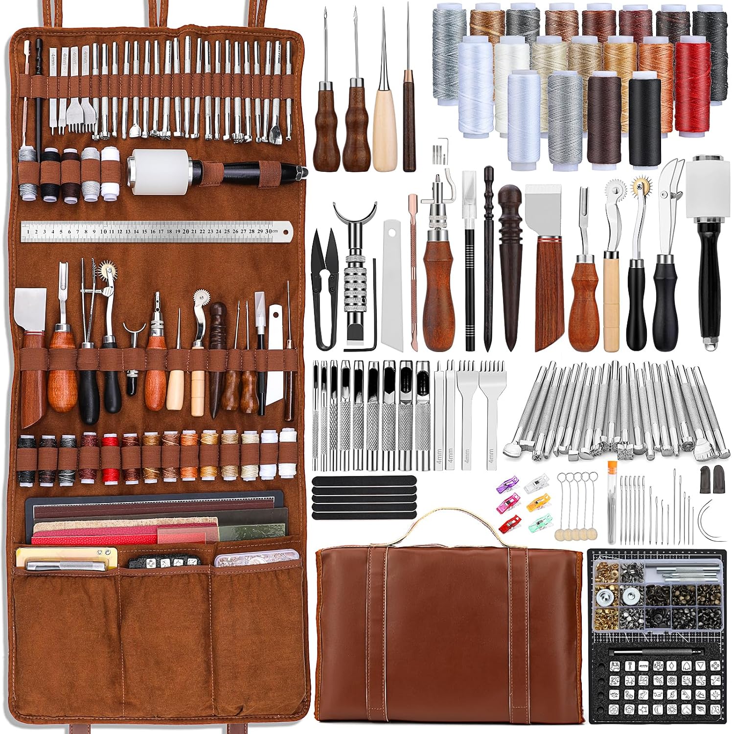 Leather Work Leather - Deri İşleme Seti, Özel El Çantası