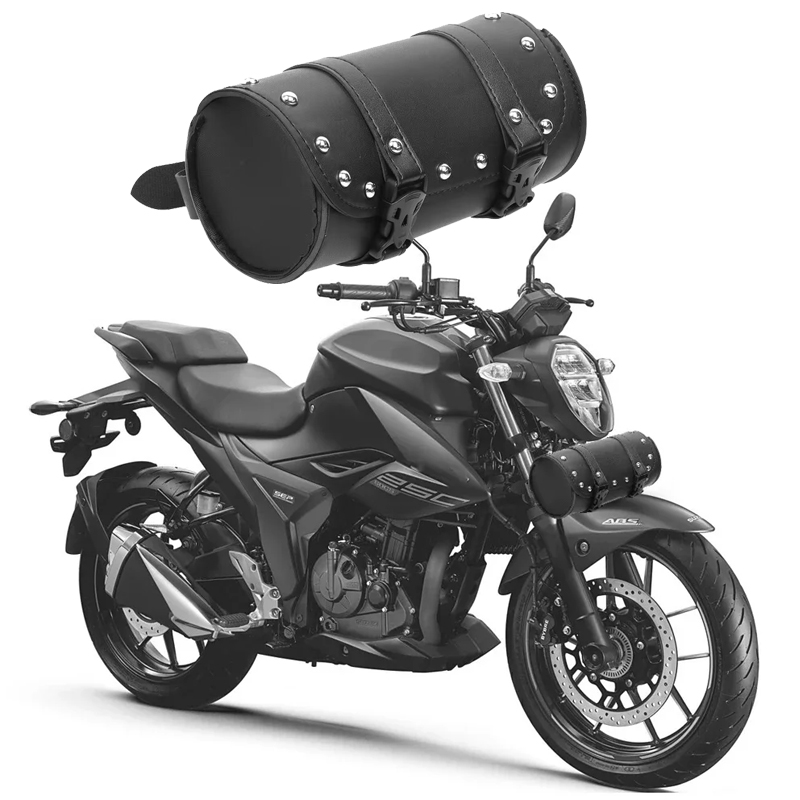Leatherwork Roller - Motosiklet Çantaları Siyah Pu Deri Motosiklet