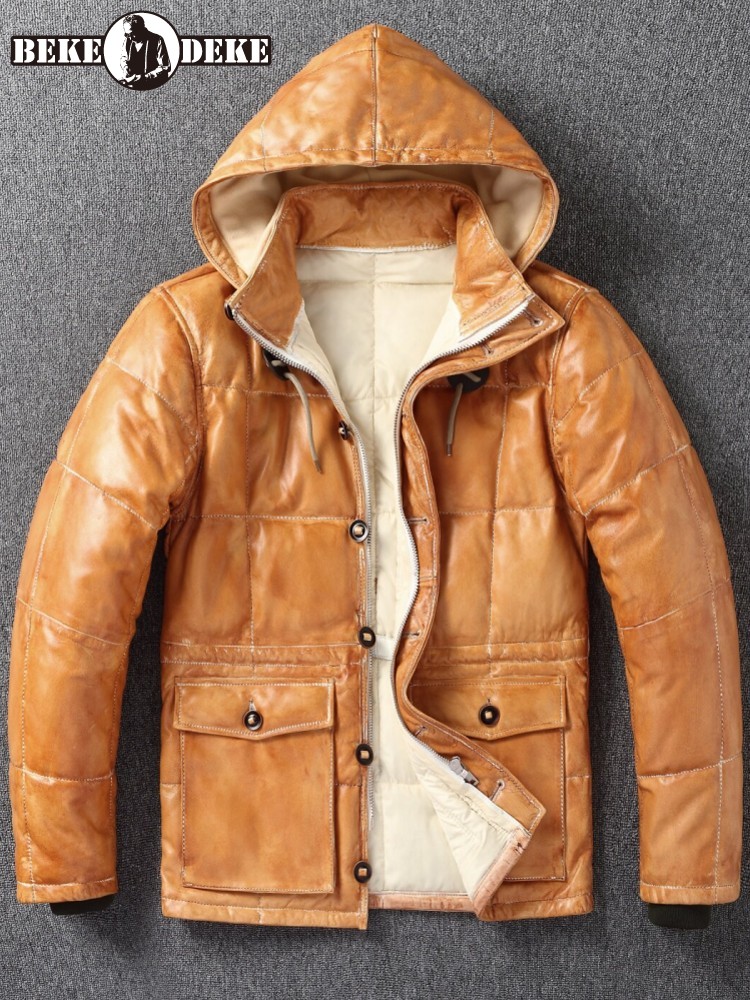 Kış Erkek Koyun Derisi Hakiki  - Leather Work Jacket With Hood incelemesi ve fiyatı