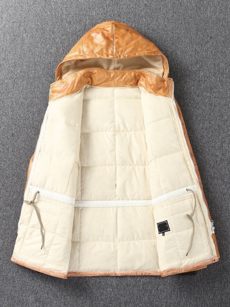 Kış Erkek Koyun Derisi Hakiki  - Leather Work Jacket With Hood incelemesi ve fiyatı
