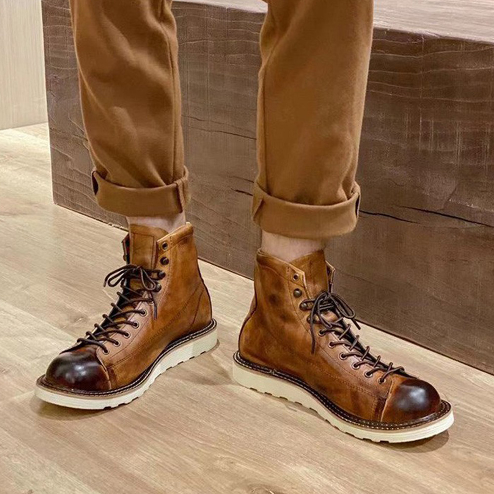 Erkek Hakiki Deri Oymalı Chels - Leather Work Outfit incelemesi ve fiyatı