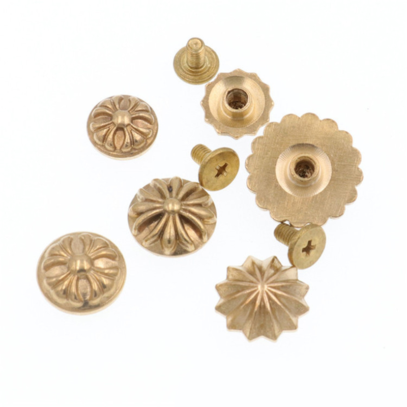 5 adet pirinç kayış perçinler  - Leatherwork Flowers incelemesi ve fiyatı