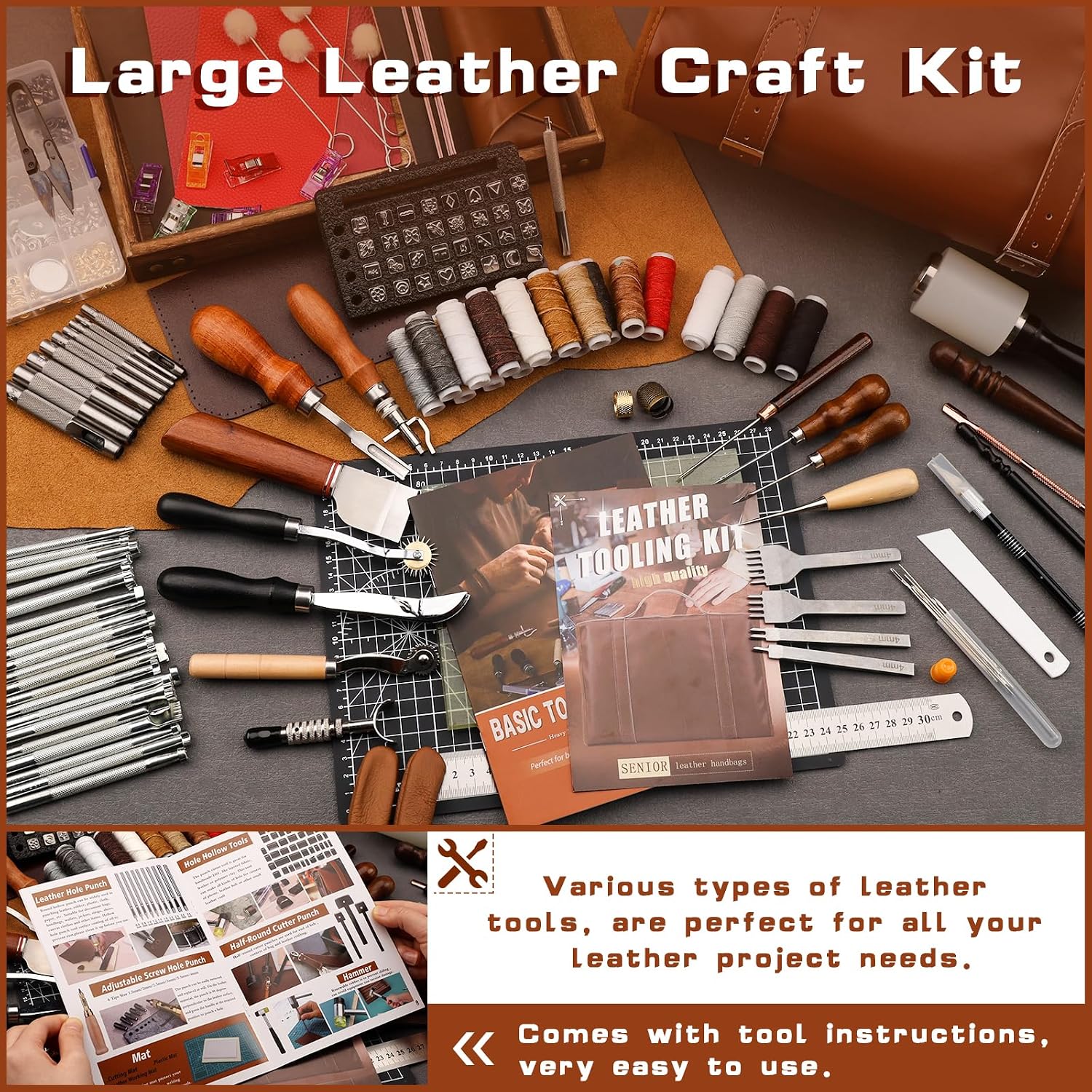 Deri İşleme Seti, Özel El Çant - Leather Work Leather incelemesi ve fiyatı