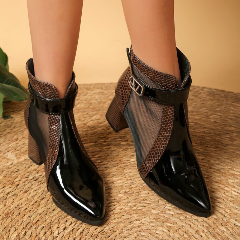 Kadın Delikli Örgü Botlar Deri - Leather Work Outfit incelemesi ve fiyatı