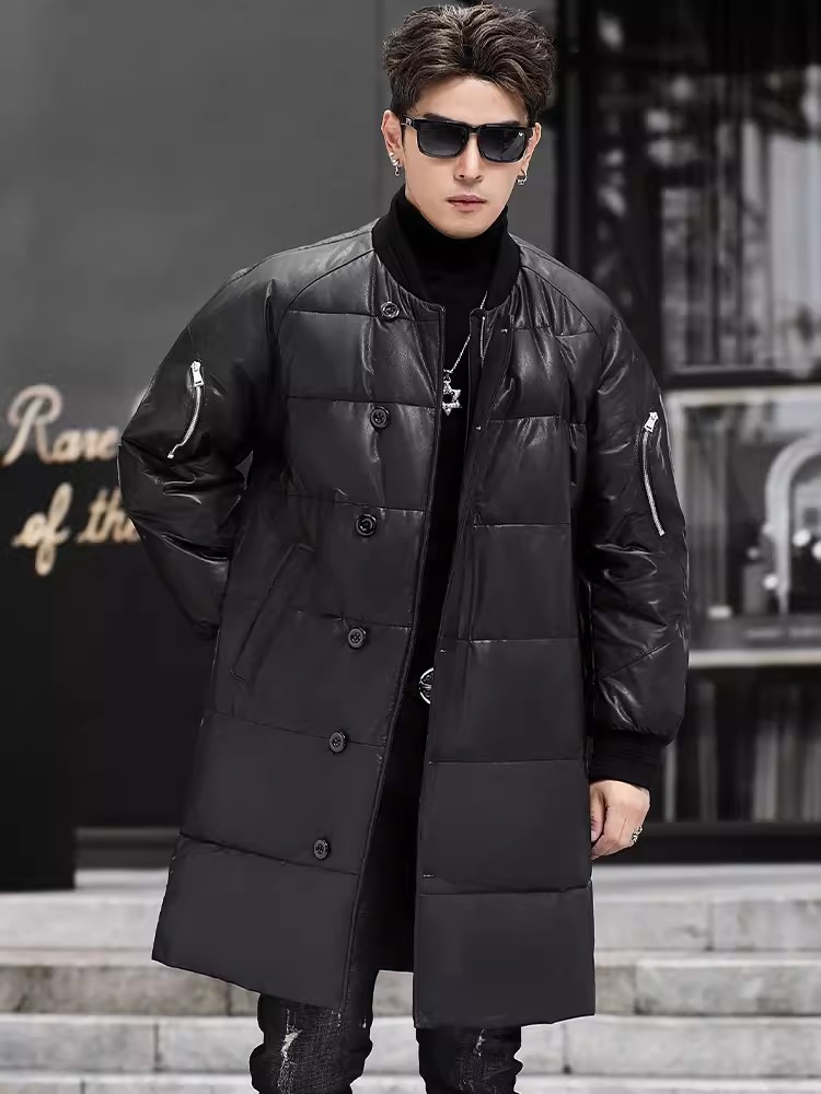 Kış Yeni Erkek Kapşonlu Uzun H - Leather Work Jacket With Hood incelemesi ve fiyatı