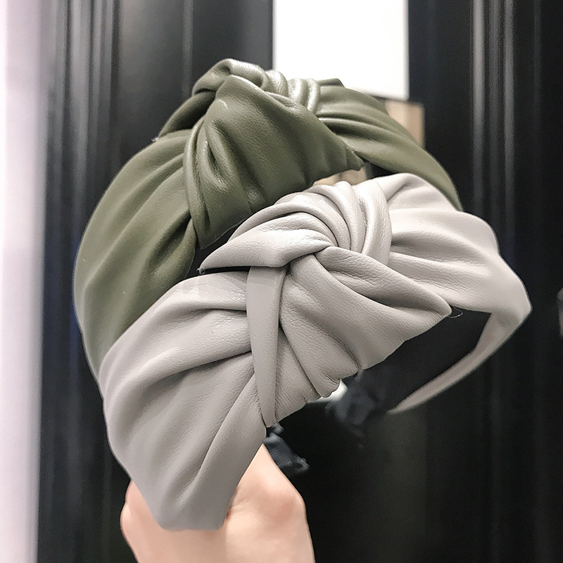 Yeni Moda Katı Renkler Saç Düğ - Leatherwork Pony incelemesi ve fiyatı